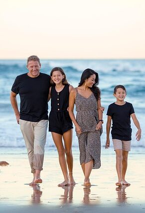 Home family, beach, people, nature, ocean